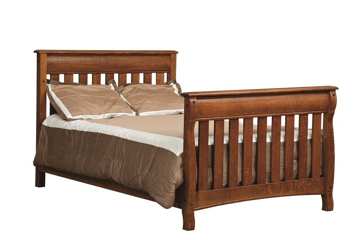 Amish Baby Furniture Crib Changer Solid Wood Nursery Set Conversion